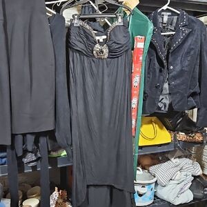 Los Angeles Black Strapless Dress